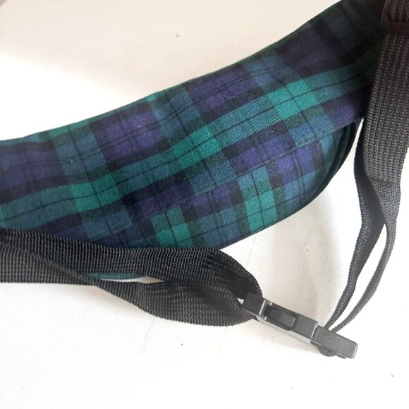 Vintage Black watch Plaid Canvas Mickey Mouse Belt Bag - Picture 7 of 8